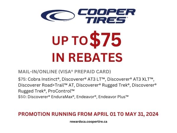cooper tires spring 2024 rebate